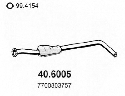 ASSO 406005 -  Средний глушитель выхлопных газов