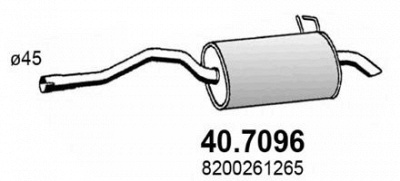 ASSO 407096 -  Глушитель выхлопных газов конечный