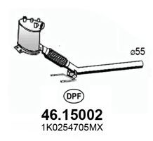 ASSO 4615002 -  Сажевый / частичный фильтр, система выхлопа ОГ