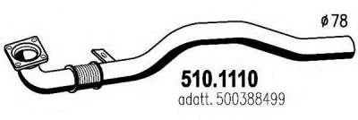 ASSO 5101110 -  Труба выхлопного газа