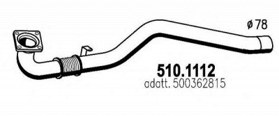 ASSO 5101112 -  Труба выхлопного газа