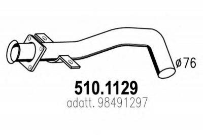 ASSO 5101129 -  Труба выхлопного газа
