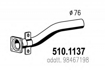 ASSO 5101137 -  Труба выхлопного газа