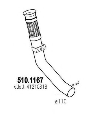 ASSO 5101167 -  Труба выхлопного газа