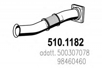 ASSO 5101182 -  Труба выхлопного газа