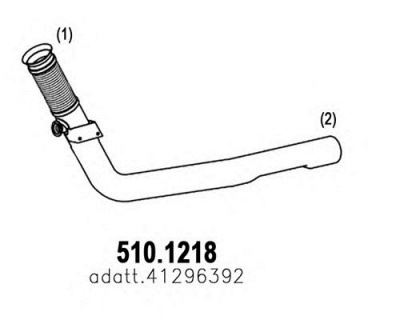 ASSO 5101218 -  Труба выхлопного газа
