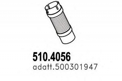 ASSO 5104056 -  Гофрированная труба, выхлопная система