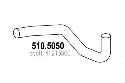 ASSO 5105050 -  Труба выхлопного газа