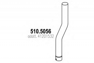 ASSO 5105056 -  Труба выхлопного газа