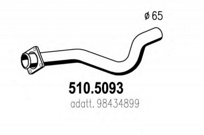ASSO 5105093 -  Труба выхлопного газа