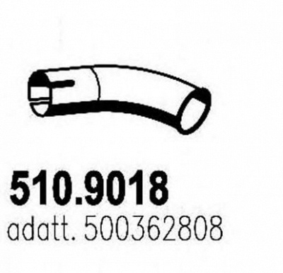 ASSO 5109018 -  Труба выхлопного газа