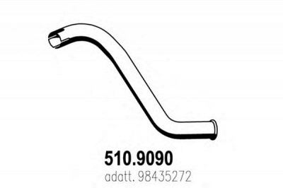 ASSO 5109090 -  Труба выхлопного газа
