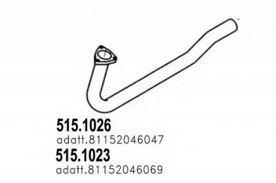 ASSO 5151023 -  Труба выхлопного газа