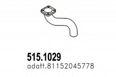 ASSO 5151029 -  Труба выхлопного газа