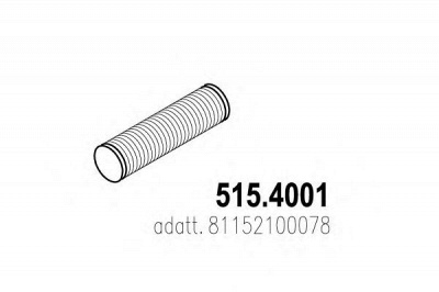 ASSO 5154001 -  Гофрированная труба, выхлопная система