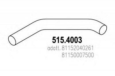 ASSO 5154003 -  Гофрированная труба, выхлопная система