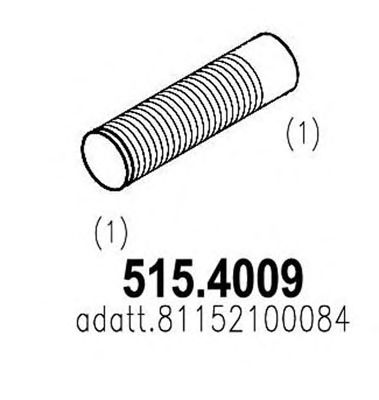 ASSO 5154009 -  Гофрированная труба, выхлопная система