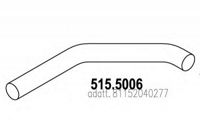 ASSO 5155006 -  Труба выхлопного газа