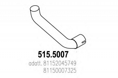 ASSO 5155007 -  Труба выхлопного газа
