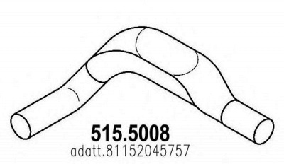 ASSO 5155008 -  Труба выхлопного газа