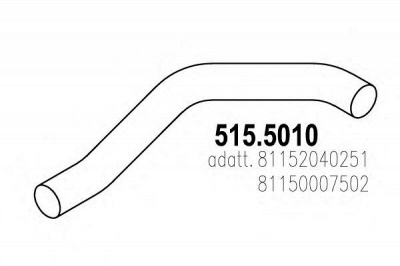 ASSO 5155010 -  Труба выхлопного газа