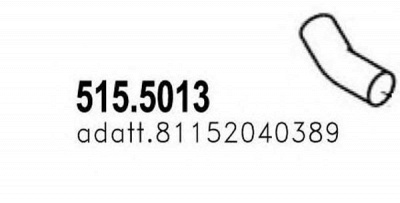ASSO 5155013 -  Труба выхлопного газа
