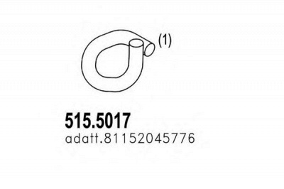 ASSO 5155017 -  Труба выхлопного газа