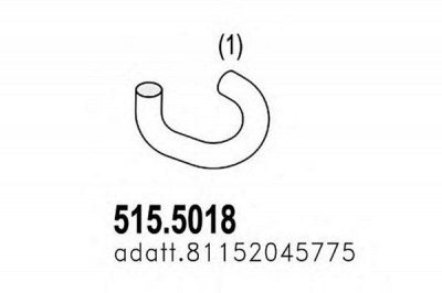 ASSO 5155018 -  Труба выхлопного газа