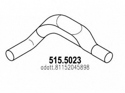 ASSO 5155023 -  Труба выхлопного газа