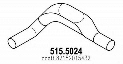 ASSO 5155024 -  Труба выхлопного газа
