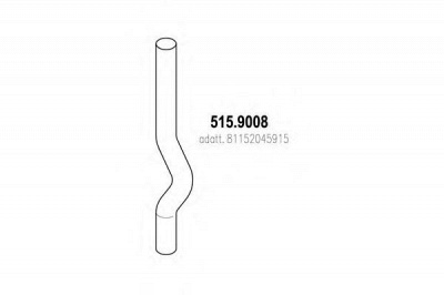 ASSO 5159008 -  Труба выхлопного газа