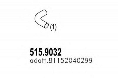 ASSO 5159032 -  Труба выхлопного газа