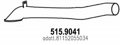 ASSO 5159041 -  Труба выхлопного газа