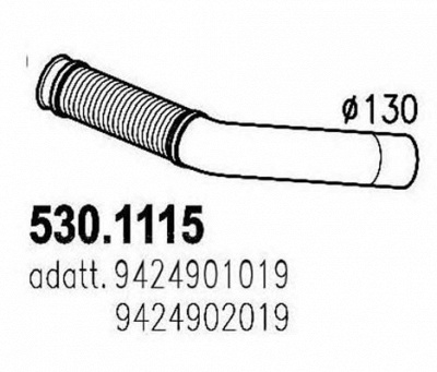 ASSO 5301115 -  Труба выхлопного газа