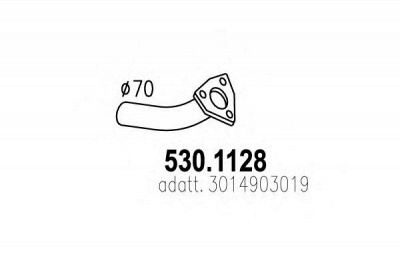 ASSO 5301128 -  Труба выхлопного газа