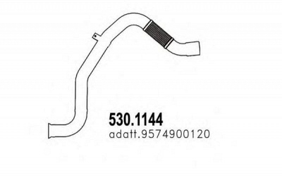 ASSO 5301144 -  Труба выхлопного газа