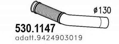ASSO 5301147 -  Труба выхлопного газа