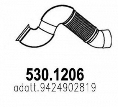 ASSO 5301206 -  Труба выхлопного газа