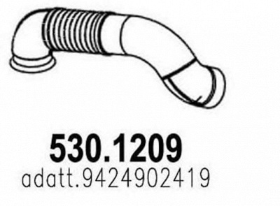 ASSO 5301209 -  Труба выхлопного газа