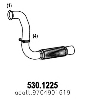 ASSO 5301225 -  Труба выхлопного газа