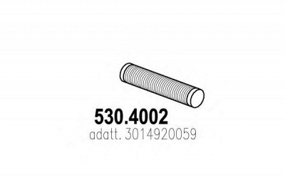 ASSO 5304002 -  Гофрированная труба, выхлопная система