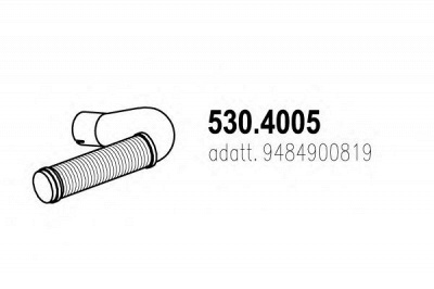 ASSO 5304005 -  Гофрированная труба, выхлопная система