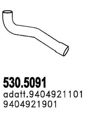 ASSO 5305091 -  Труба выхлопного газа