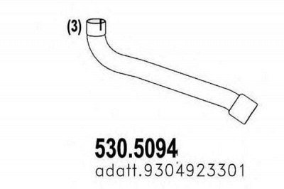 ASSO 5305094 -  Труба выхлопного газа