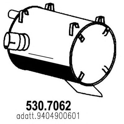 ASSO 5307062 -  Средний / конечный глушитель ОГ