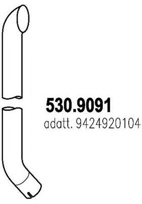 ASSO 5309091 -  Труба выхлопного газа