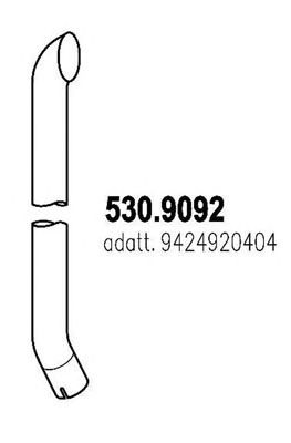 ASSO 5309092 -  Труба выхлопного газа
