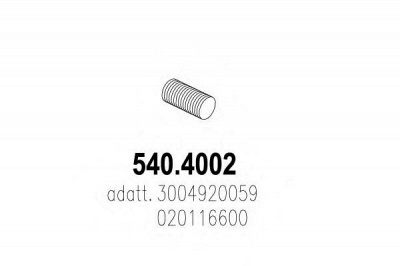 ASSO 5404002 -  Гофрированная труба, выхлопная система