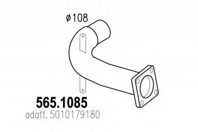 ASSO 5651085 -  Труба выхлопного газа