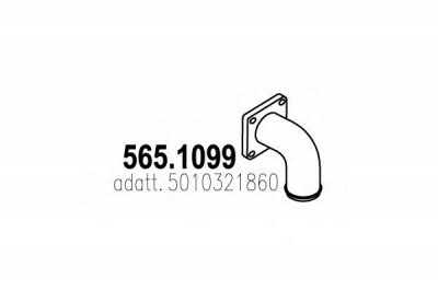 ASSO 5651099 -  Труба выхлопного газа